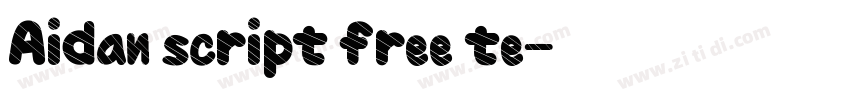 Aidan script free te字体转换